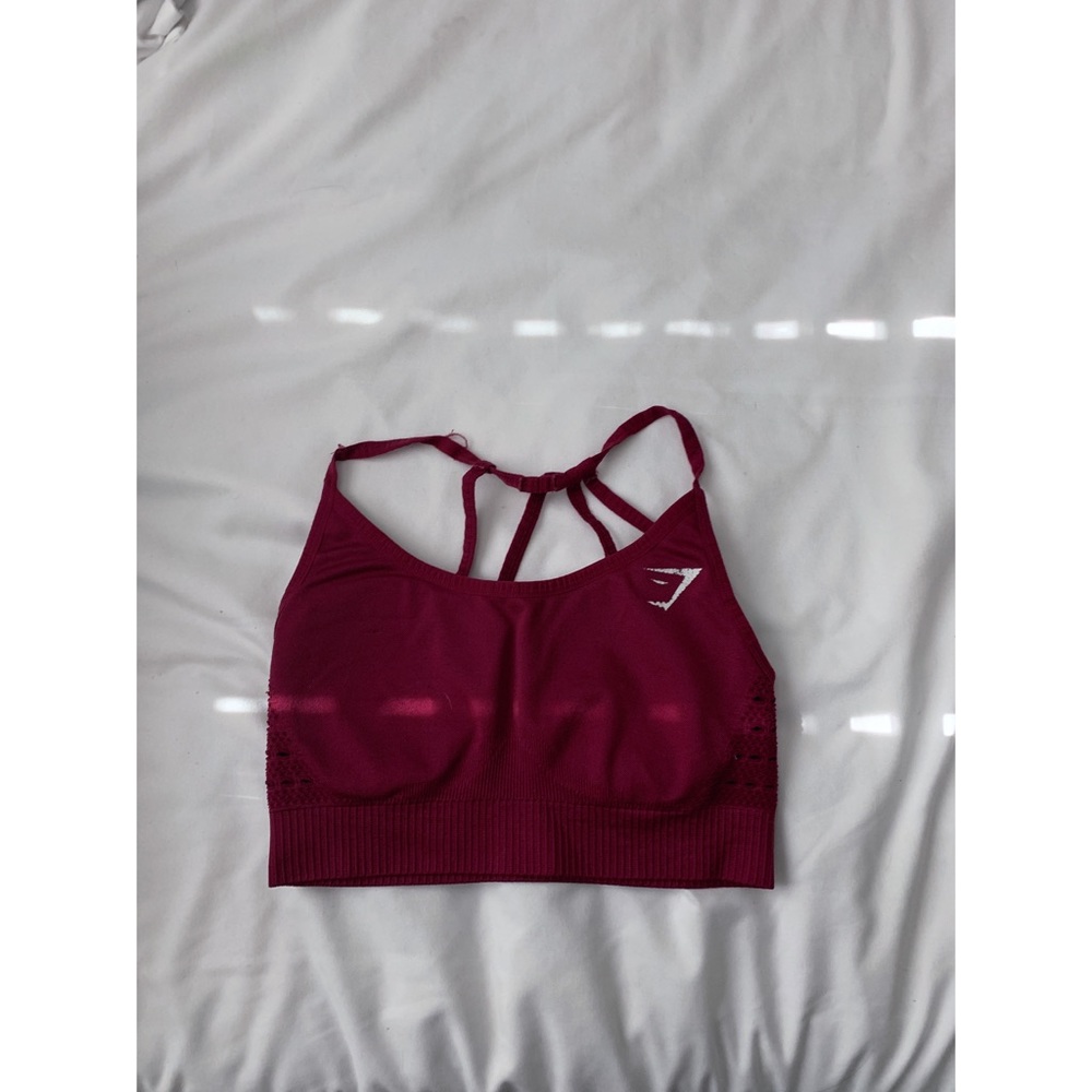 Gymshark Cranberry Energy Seamless Sports Bra